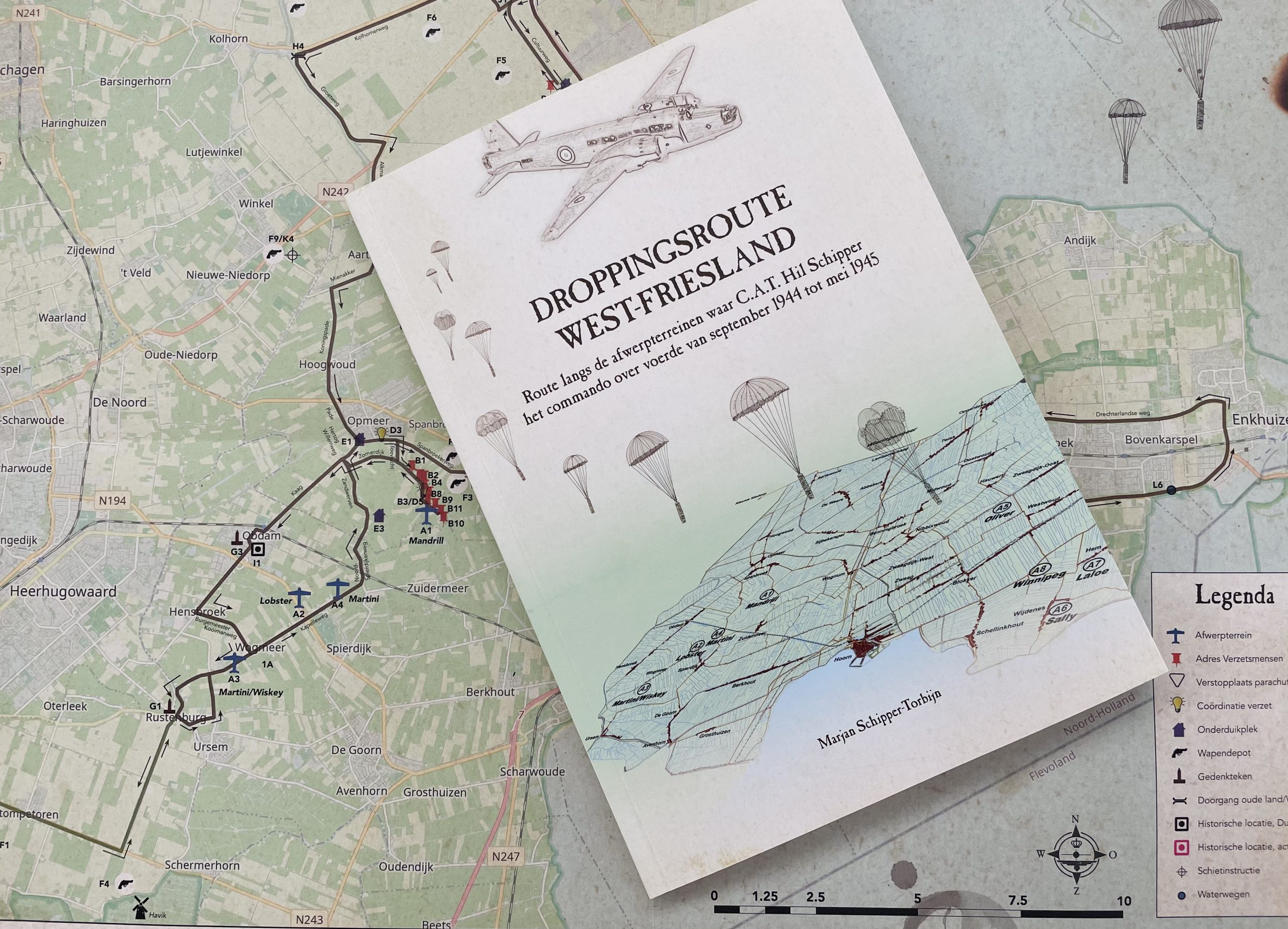 rechtbank geweer Weglaten Boek en kaart Droppingsroute West-Friesland 1944/45 - Historisch  Genootschap Wieringermeer
