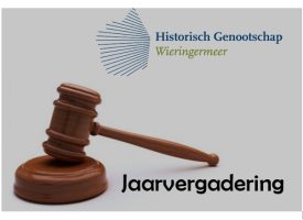 9 april Jaarvergadering Genootschap